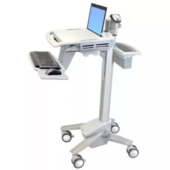 Carro multimedia para portátil ERGOTRON StyleView EMR SV41-6100-0 — blanco, aluminio/plástico, 51 cm de regulación en altura, 26 kg