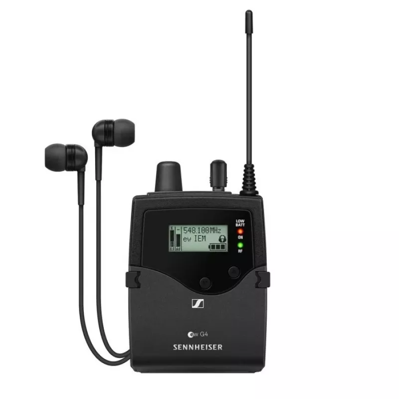 Receptor en miniatura estéreo in-ear Sennheiser EK IEM G4-A, 516–558 MHz