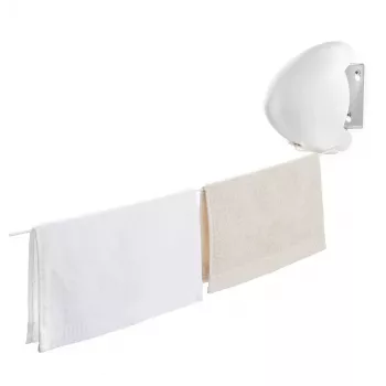 Tendedero de pared Leifheit Rollfix Single 80 Longline – tendedero retráctil que ahorra espacio