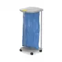 Soporte de bolsas de basura de pie Hailo ProfiLine MSS XXXL — interior, aluminio/metal/plástico, 430×450×970 mm