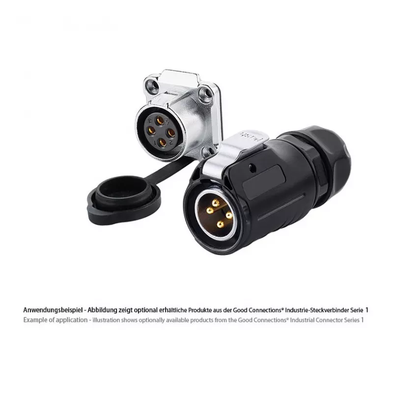 Good Connections conector industrial S1 - Power 4 pines M20