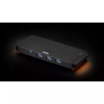 Conmutador de uso compartido USB 3.2 Gen1 2x4 ATEN US5324 con host A + C y 4 puertos de dispositivo