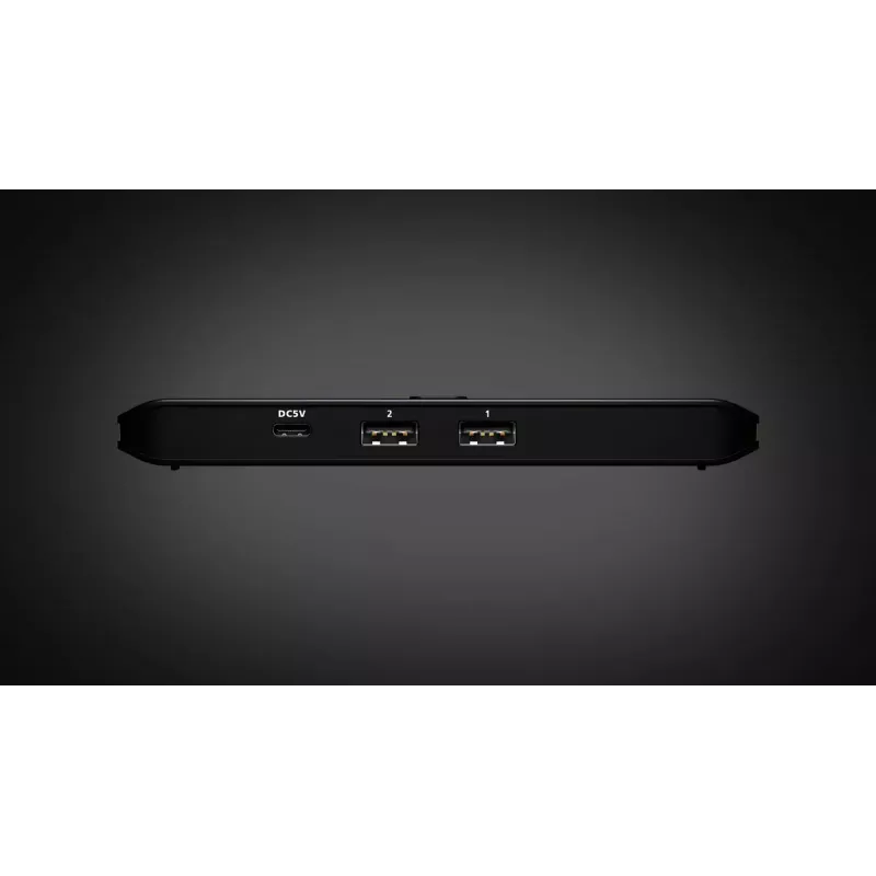 Conmutador de uso compartido USB 2.0 ATEN US4224 — 2x host a 4x dispositivo, 480 Mbit/s, negro