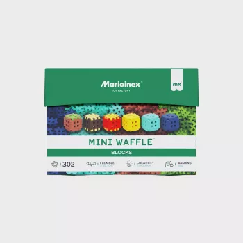 Bloques de construcción Marioinex Mini Waffle 302 piezas — set de construcción apilable y encajable