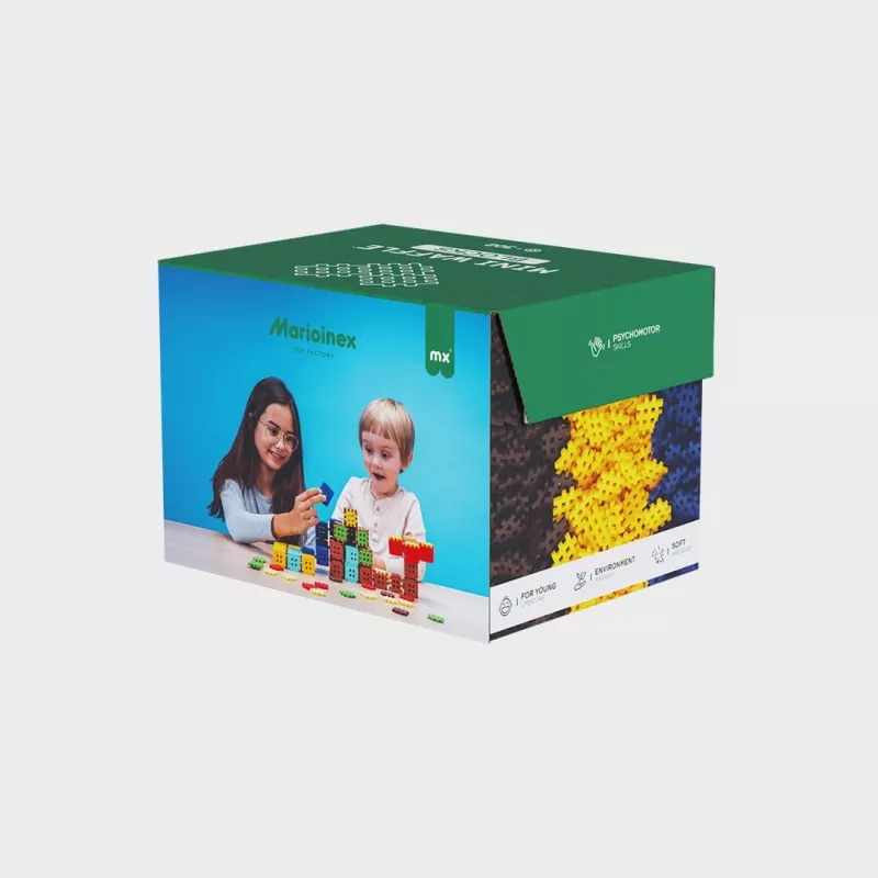 Bloques de construcción Marioinex Mini Waffle 302 piezas — set de construcción apilable y encajable
