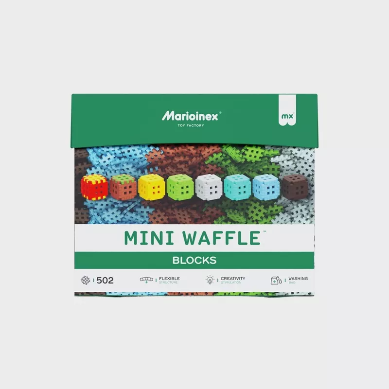 Juguete de construcción Marioinex Klocki Waffle Mini Blocks — 502 piezas