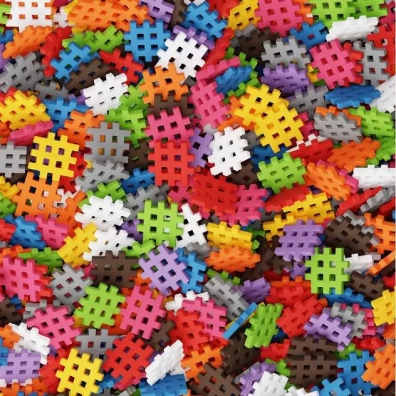 Bloques de construcción Marioinex Mini Waffle 200 piezas – sistema de bloques de plástico para encajar