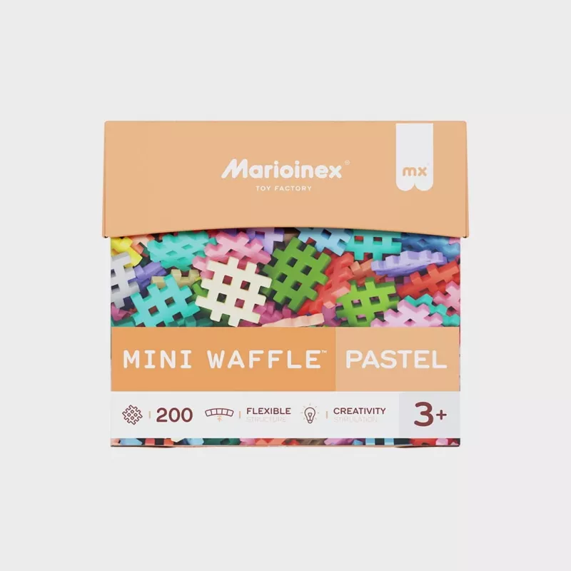 Bloques Marioinex Mini Waffle 200 piezas pastel — set de construcción para niños