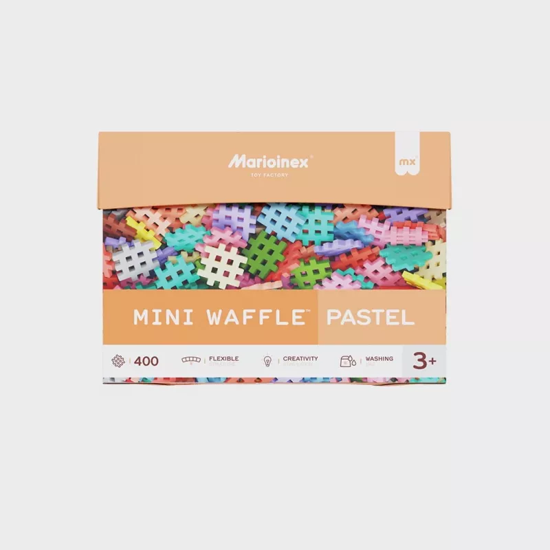 Bloques Marioinex Mini Waffle 400 piezas pastel – set de construcción para niños