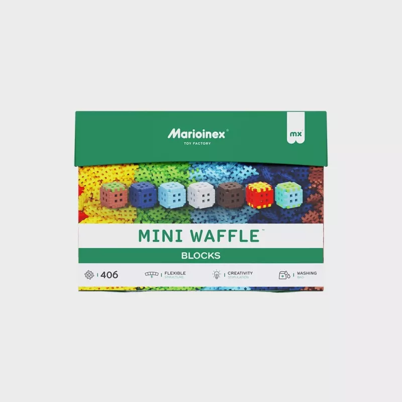 Bloques Marioinex Mini Waffel 406 piezas — juego de construcción para juego creativo