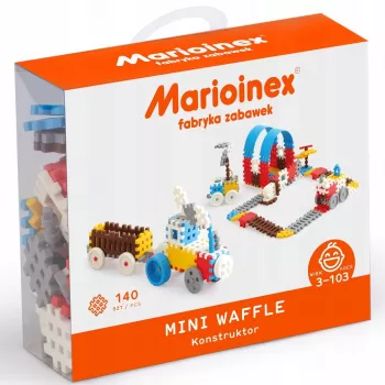 Bloques de construcción Marioinex Mini Waffle Set 3 — 140 piezas, pequeños bloques encajables