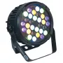 LIGHT4ME Negro PAR 30x3W RGBA-UV Foco LED