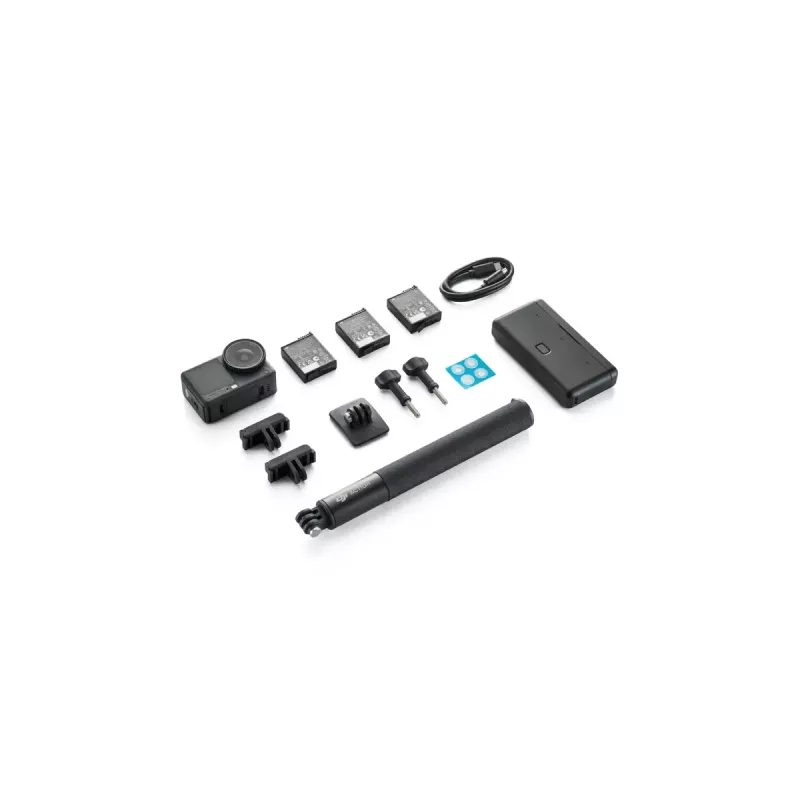 Cámara de acción DJI Osmo Action 6 Adventure Combo — 38 MP, 4K Ultra HD, CMOS de 1/1,1 inch, campo de visión de 155°, zoom digital 2x