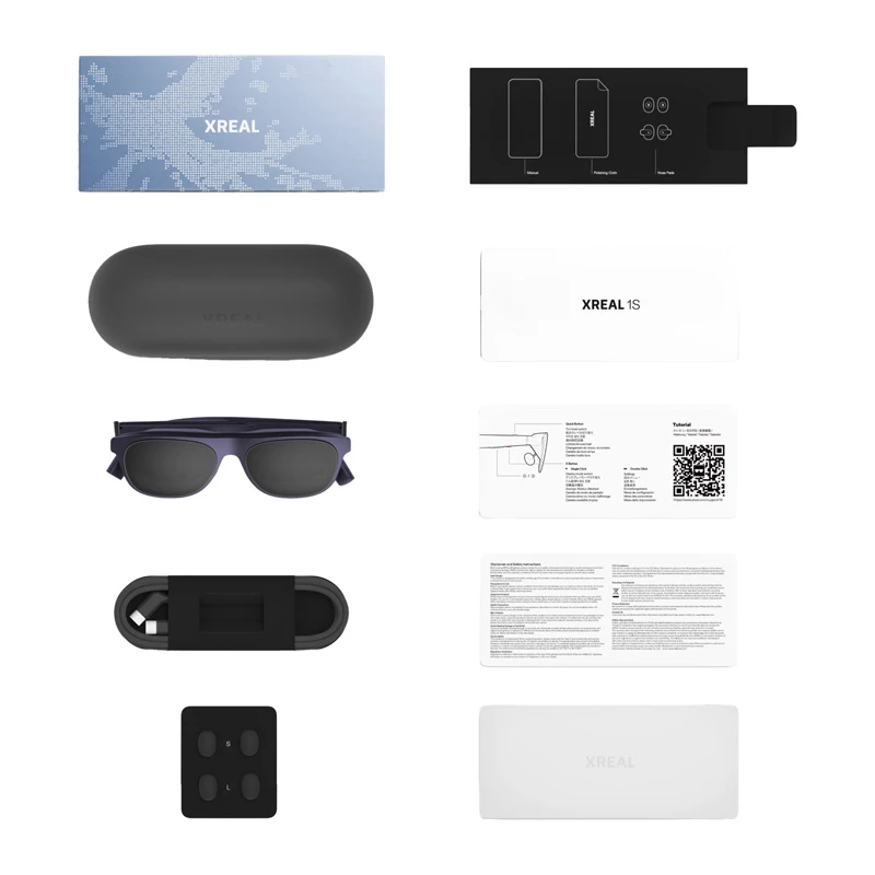 Gafas de realidad aumentada XREAL 1S de XREAL – gafas AR ligeras con pantalla Micro-OLED