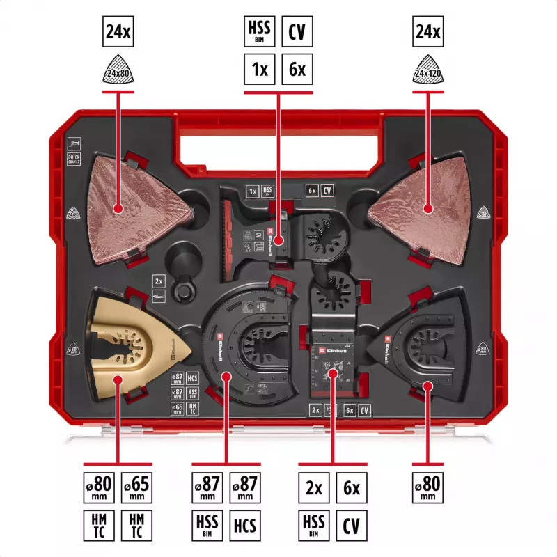 Disco de sierra EINHELL 708170 para HM/BiM HCS – apto para aluminio, acero oxidado, acero cromo-vanadio