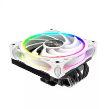 Disipador CPU Akasa SOHO H6L RGB blanco – disipador Low-Profile con ventilador RGB, compatible con sistemas compactos Mini-ITX