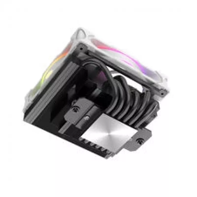 Disipador CPU Akasa SOHO H6L RGB blanco – disipador Low-Profile con ventilador RGB, compatible con sistemas compactos Mini-ITX