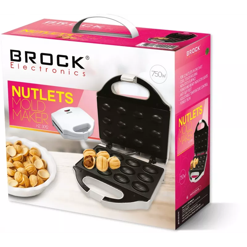 Máquina de galletas Brock Electronics HZ 3012 12 galletas 750 W blanco