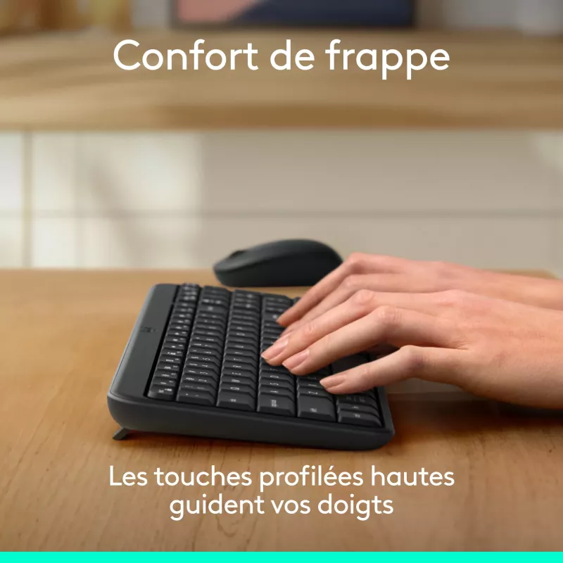 Logitech MK250 - Conjunto de teclado y ratón - Inalámbrico