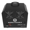 LIGHT4ME BUBBLE DOUBLE - Máquina de pompas de jabón 300W, mando a distancia inalámbrico