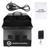 LIGHT4ME BUBBLE DOUBLE - Máquina de pompas de jabón 300W, mando a distancia inalámbrico