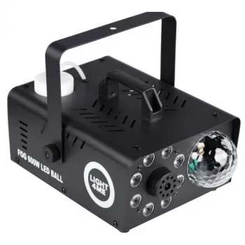 LIGHT4ME FOG 600W LED BALL - Máquina de humo, efecto de iluminación de humo/bola disco, mando a distancia inalámbrico