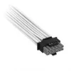 Corsair Cable premium con funda 2x 8 pines a 12V-2x6, para fuente de alimentación Type-5 – blanco