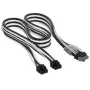 Corsair Cable premium con funda 2x 8 pines a 12V-2x6, para fuente de alimentación Type-5 – negro/blanco