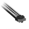 Corsair Cable premium con funda 2x 8 pines a 12V-2x6, para fuente de alimentación Type-5 – negro/blanco