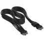 Cable Corsair Premium-Sleeved 12V-2x6 a 12V-2x6, Universal - negro