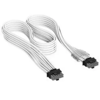 Corsair Cable premium con funda 12V-2x6 a 12V-2x6, universal - blanco