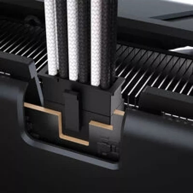 Cable Corsair Premium-Sleeved 12V-2x6 a 12V-2x6, Universal - negro/blanco