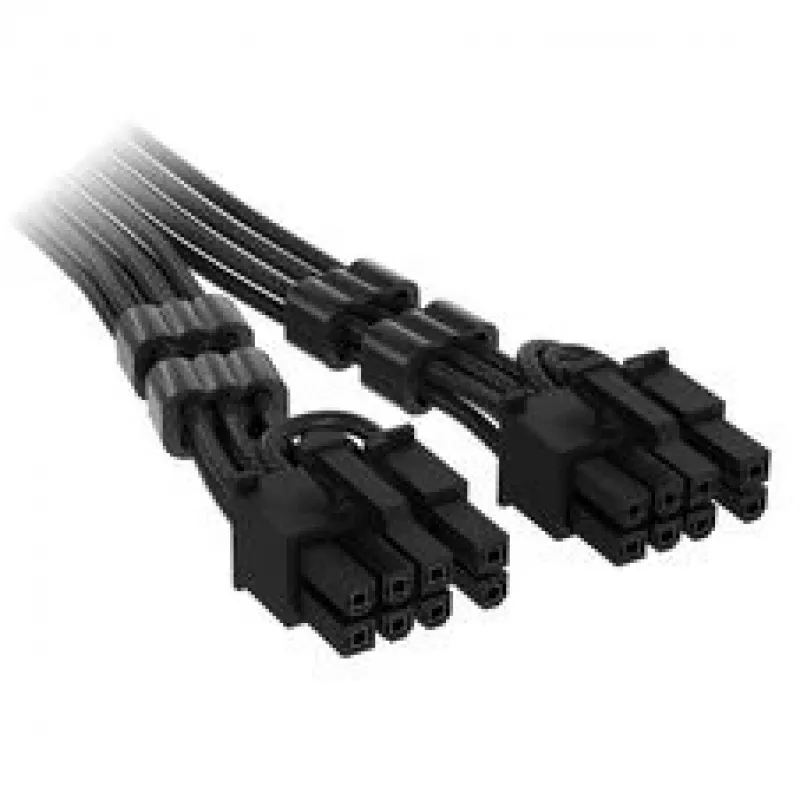Corsair Cable premium con funda 12V-2x6 a 2x 6+2 pines PCIe, universal – negro