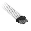 Corsair Cable premium con funda 12V-2x6 a 2x 6+2 pines PCIe, universal - blanco
