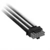 Corsair Cable premium con funda 12V-2x6 a 2x 6+2 pines PCIe, universal – negro/blanco