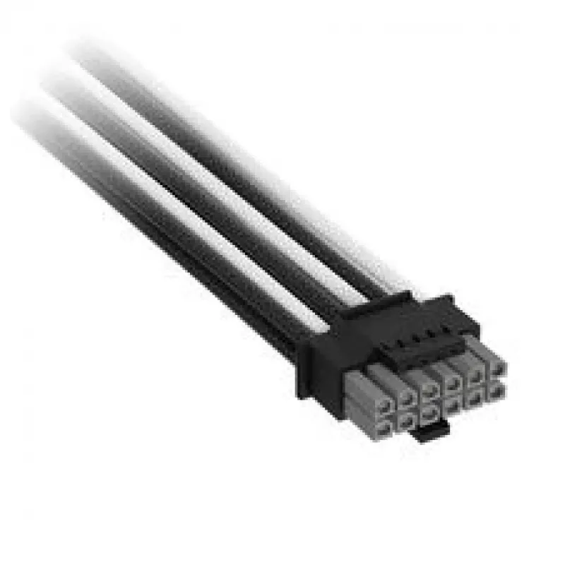 Corsair Cable premium con funda 12V-2x6 a 2x 6+2 pines PCIe, universal – negro/blanco
