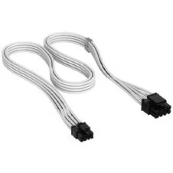 Corsair Cable ATX de 8 pines premium con funda, para fuente de alimentación Type-5 – blanco