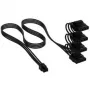 Cable Corsair Premium-Sleeved 4x 4-Pin-Molex, para fuente de alimentación Type-5 - negro