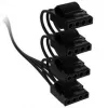 Cable Corsair Premium-Sleeved 4x 4-Pin-Molex, para fuente de alimentación Type-5 - negro