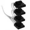 Cable 4-Pin Molex 4x con funda premium Corsair, para fuente de alimentación Type-5 - blanco