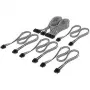 Set de cables Corsair, Type 4, DC Cable Starter Kit, con funda individual - negro / blanco