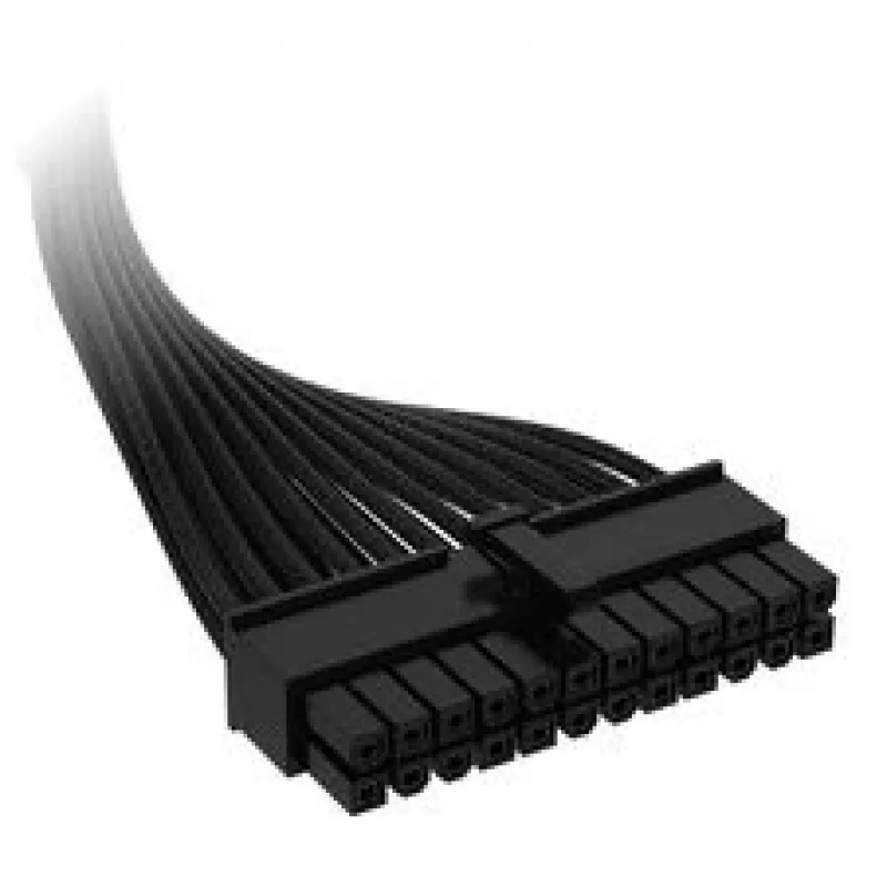 Cable Corsair, Type 4, conector de alimentación ATX para placa base, 24 pines, 610 mm, con funda individual - negro,