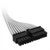 Cable Corsair, Type 4, conector de alimentación ATX para placa base, 24 pines, 610 mm, con funda individual - blanco