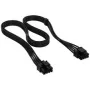 Cable Corsair, Type 4, EPS/ATX12V, 8 pines (4+4), 750 mm, con funda individual - negro
