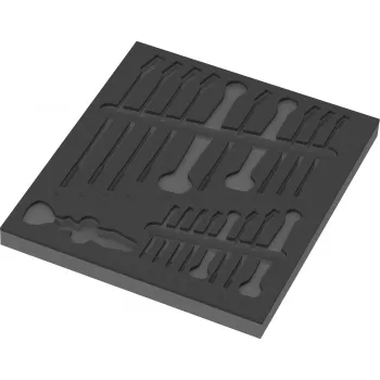 9831 espuma de inserción para 6003 Joker Set 1 (negro/gris, para carro de taller Tool Rebel)