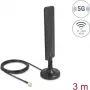 Antena DELOCK 10040 5G LTE conector macho SMA 3 dBi omnidireccional