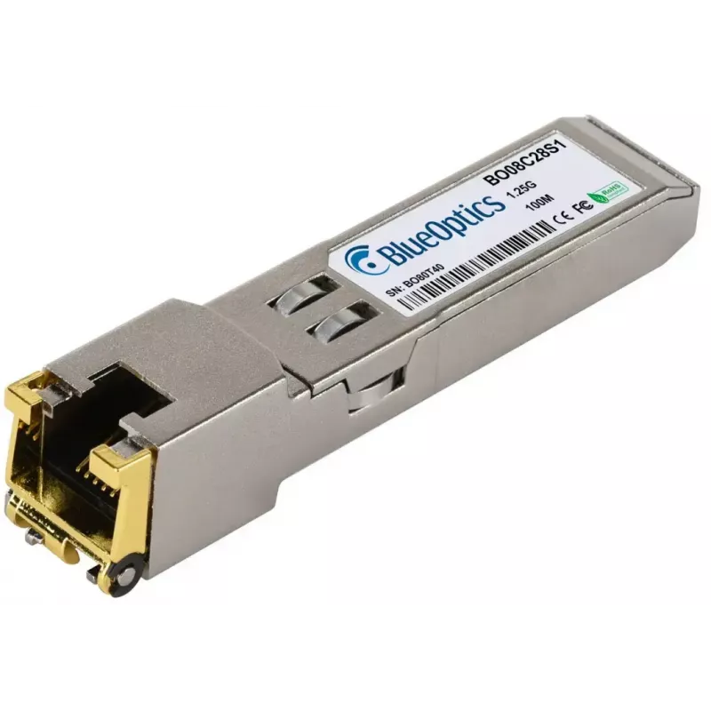 Transceptor de cobre SFP BlueOptics 61494-BO, 1× RJ45, 1250 Mbit/s, 100 m, compatible con Lancom