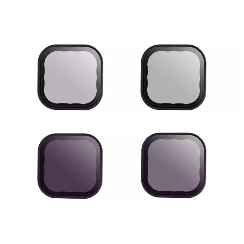 Set de filtros para cámara Telesin ND8 ND16 ND32 CPL – kit negro de 4 piezas