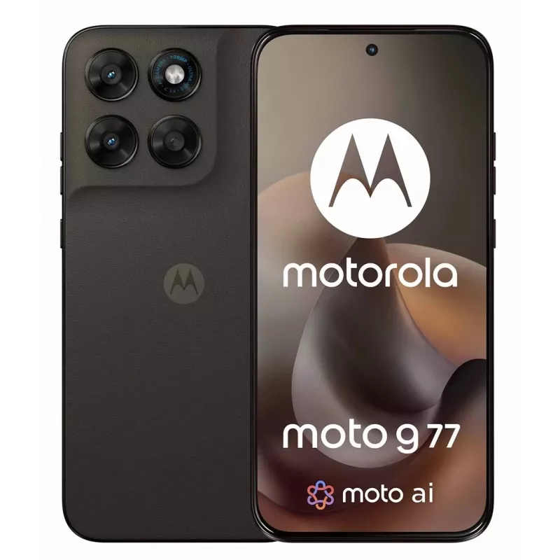 Smartphone Motorola G77 5G — 12GB RAM, 256GB, 6,78 inch 120Hz pOLED, Dimensity 6400, 108+8MP, NFC, IP64