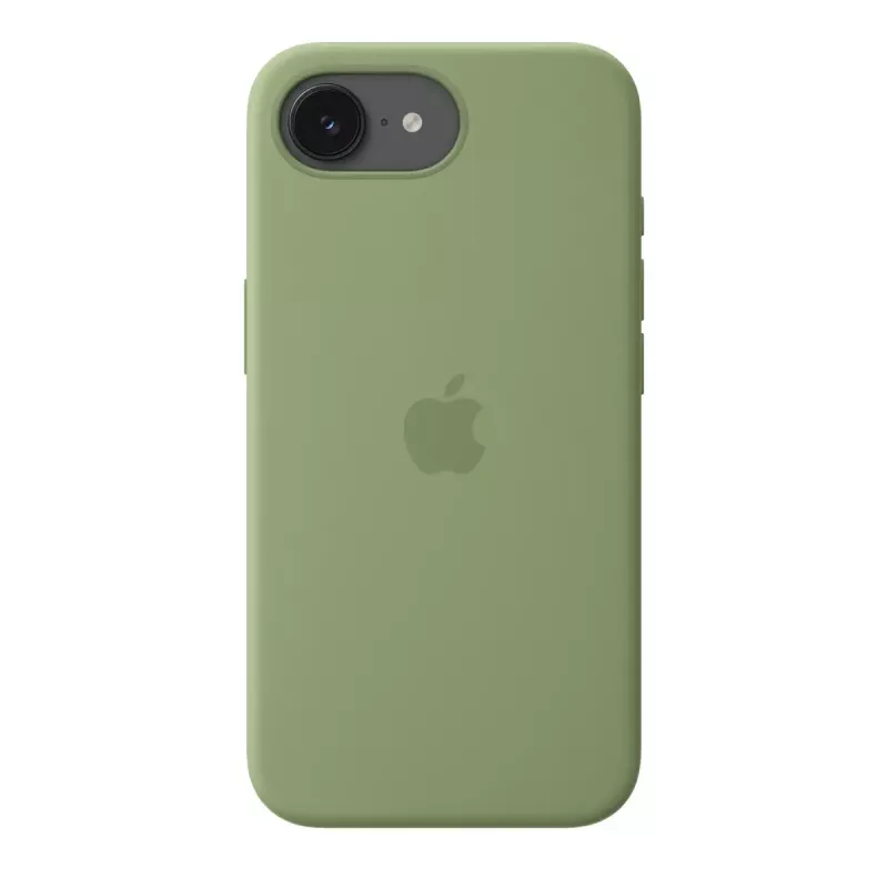 Funda protectora de silicona con MagSafe para Apple iPhone 17e — Light Moss, compatible con pantallas de 15,5 cm (6,1